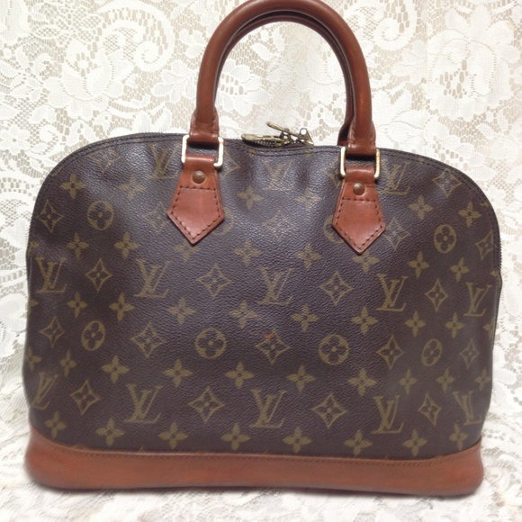 Louis Vuitton Brown Mono, Coated Canvas Alma Handb - Picture 1 of 7